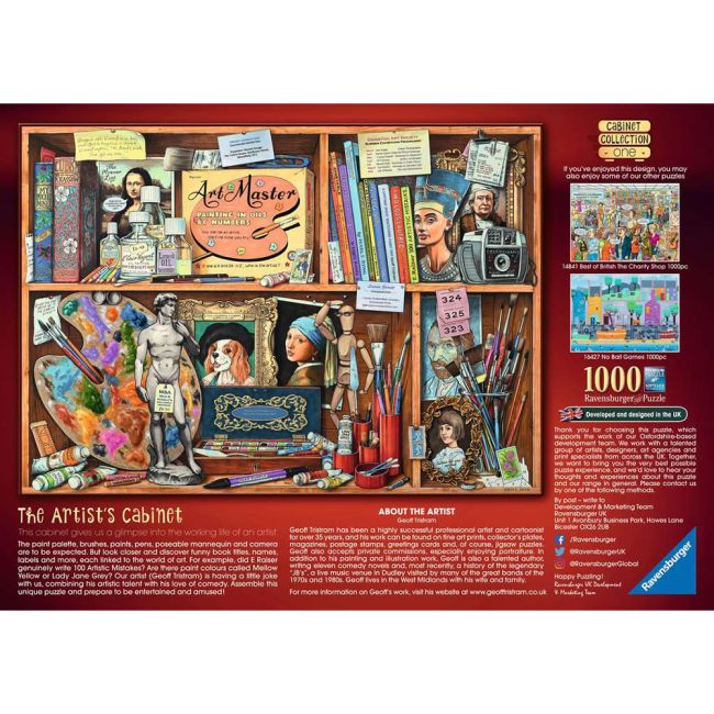 PUZZLE CABINETUL ARTISTULUI, 1000 PIESE - ARTRVSPA14997