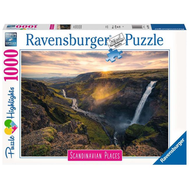 PUZZLE CASCADA HAIFOSS ISLANDA, 1000 PIESE - ARTRVSPA16738