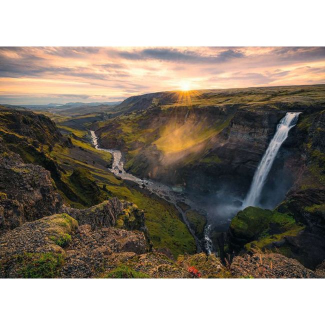 PUZZLE CASCADA HAIFOSS ISLANDA, 1000 PIESE - ARTRVSPA16738