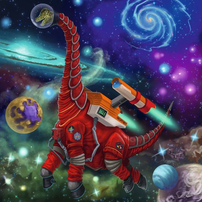 PUZZLE DINOZAURI IN SPATIU, 3x49 PIESE - ARTRVSPC05127