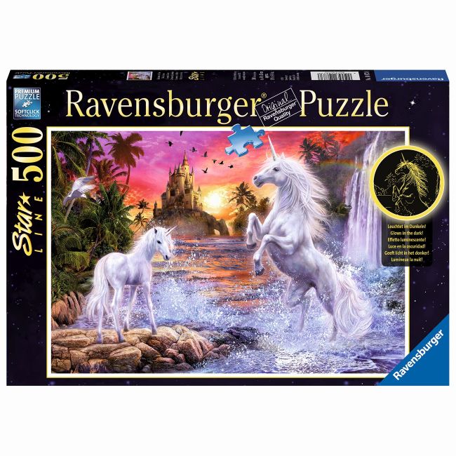 PUZZLE UNICORNI LA RAU, 500 PIESE STARLINE - ARTRVSPA14873