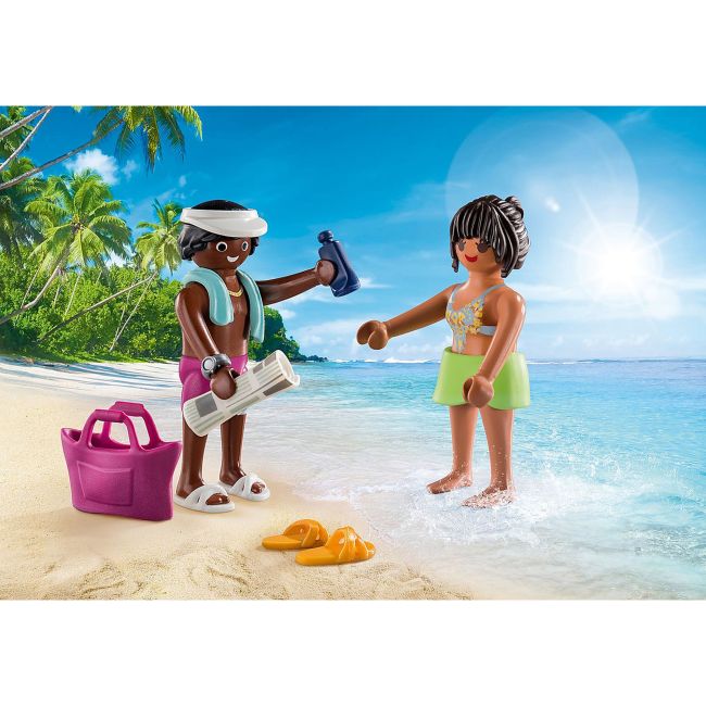 SET 2 FIGURINE CUPLU LA PLAJA - ARTPM70274