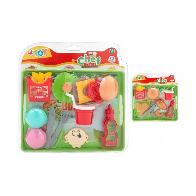 Set fast food 19 piese cu tavita Globo - SOLGL40405