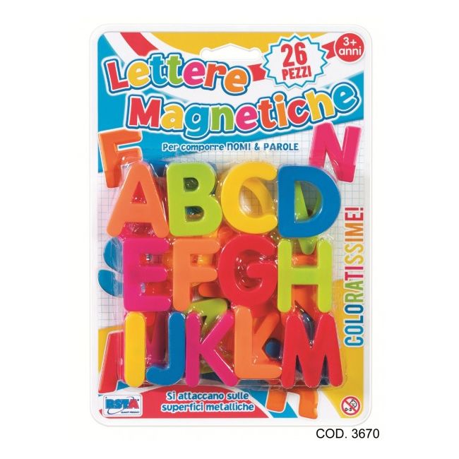 Set litere magnetice 26 piese in blister RS Toys - SOLRS3670