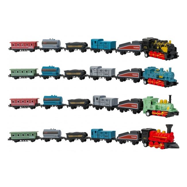 Set trenulet scara 1:110 cu 5 vagoane cu pullback Globo - SOLGL39726