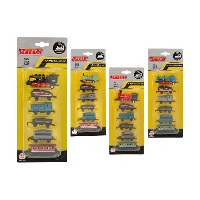 Set trenulet scara 1:110 cu 5 vagoane cu pullback Globo - SOLGL39726