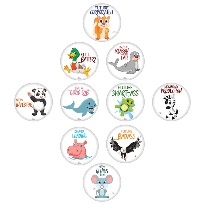 Set 20 Stickere milestone Funny pentru Fotografii Memorabile cu copilul dvs, pretaiate, 15 cm Baby Milestone Stickers