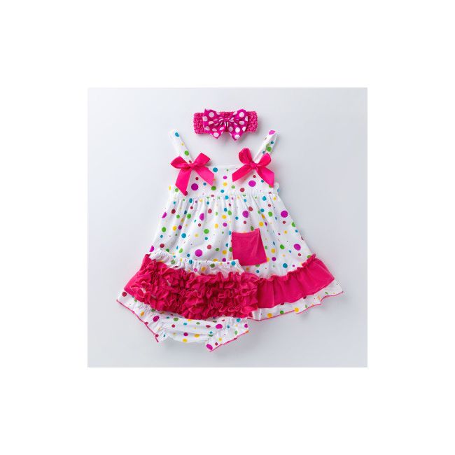Costumas pentru fetite - Bulinute colorate MBX010-1-c3