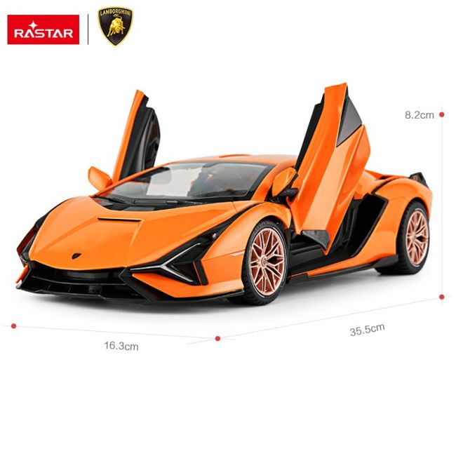 MASINA CU TELECOMANDA LAMBORGHINI SIAN PORTOCALIU CU SCARA 1 LA 14 VIVRas97700_Portocaliu