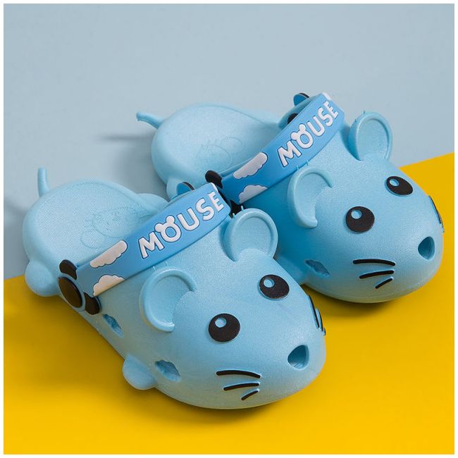 Papuci din cauciuc pentru baietei - Soricelul albastru (Marime Disponibila: Marimea 30),MBCS01-1