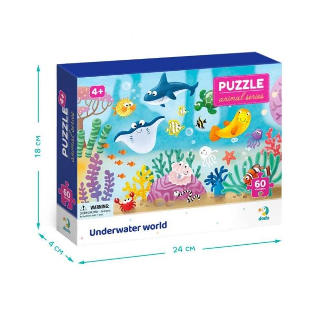 Puzzle - distractie cu animalute marine ( 60 piese)