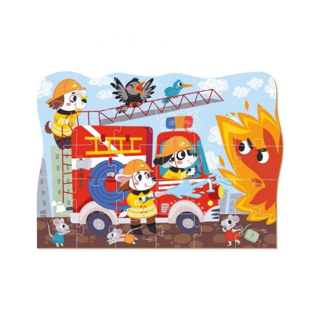 Puzzle - eroii pompieri (30 piese)