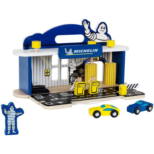 Statie reparatii masini cu spalatorie din lemn Michelin - TK3403
