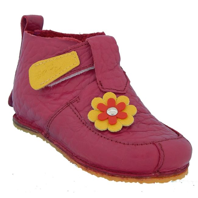 Pantofi Barefoot din piele naturala Baby Fox Cyclam - recomandati pentru primii pasi - FOX50001