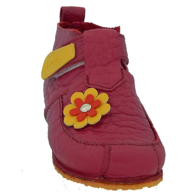 Pantofi Barefoot din piele naturala Baby Fox Cyclam - recomandati pentru primii pasi - FOX50001