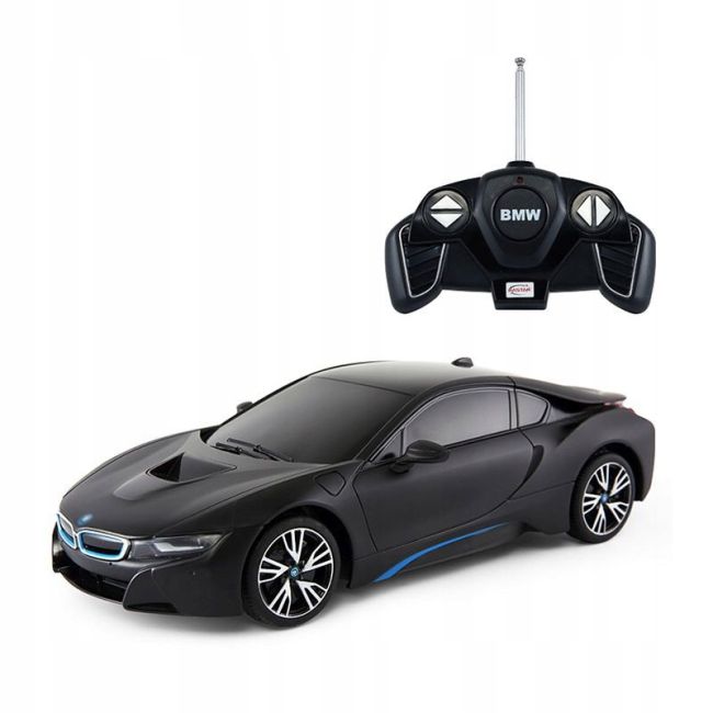 MASINA CU TELECOMANDA BMW i8 NEGRU CU SCARA 1 LA 18 VIVRas59200_Negru