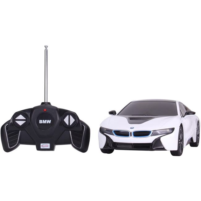 MASINA CU TELECOMANDA BMW i8 SCARA 1 LA 18 VIVRas59200_Alb