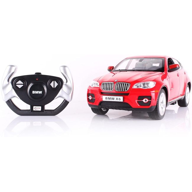 MASINA CU TELECOMANDA BMW X6 ROSU CU SCARA 1 LA 14 VIVRas31400_Rosu