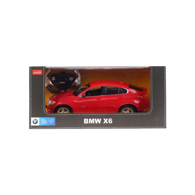 MASINA CU TELECOMANDA BMW X6 ROSU CU SCARA 1 LA 14 VIVRas31400_Rosu
