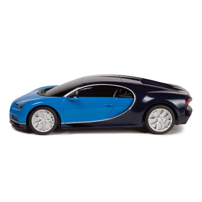 MASINA CU TELECOMANDA BUGATTI CHIRON ALBASTRU CU SCARA 1 LA 24 VIVRas76100_Albastru