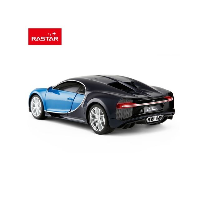 MASINA CU TELECOMANDA BUGATTI CHIRON ALBASTRU CU SCARA 1 LA 24 VIVRas76100_Albastru