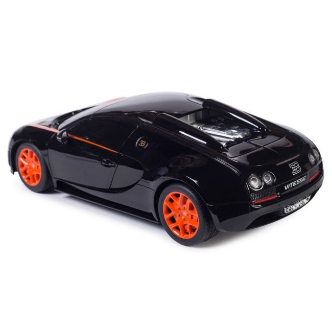 MASINA CU TELECOMANDA BUGATTI GRAND SPORT VITESSE NEGRU CU SCARA 1 LA 18 VIVRas53900_Negru