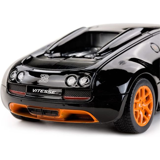 MASINA CU TELECOMANDA BUGATTI GRAND SPORT VITESSE NEGRU CU SCARA 1 LA 18 VIVRas53900_Negru