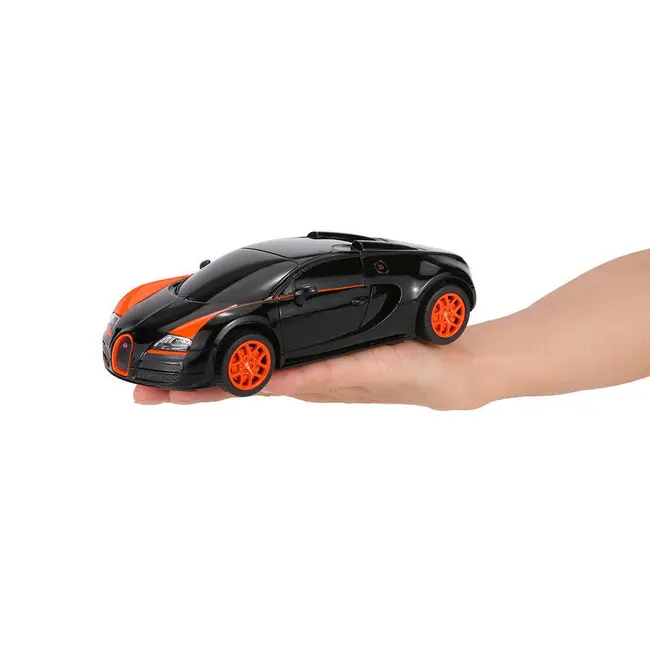 MASINA CU TELECOMANDA BUGATTI GRAND SPORT VITESSE NEGRU CU SCARA 1 LA 24 VIVRas47000_Negru