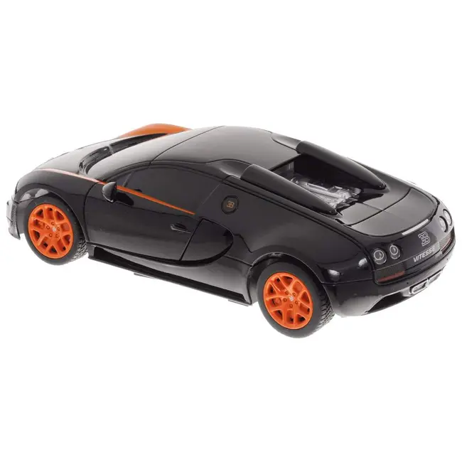 MASINA CU TELECOMANDA BUGATTI GRAND SPORT VITESSE NEGRU CU SCARA 1 LA 24 VIVRas47000_Negru