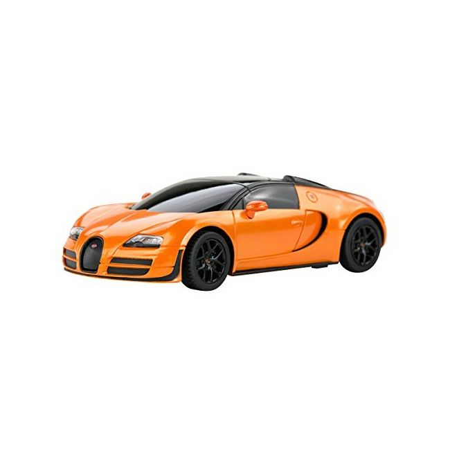 MASINA CU TELECOMANDA BUGATTI GRAND SPORT VITESSE PORTOCALIU CU SCARA 1 LA 24 VIVRas47000_Portocaliu
