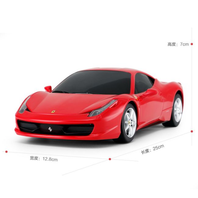 MASINA CU TELECOMANDA FERRARI 458 ITALIA SCARA 1 LA 18 VIVRas53400