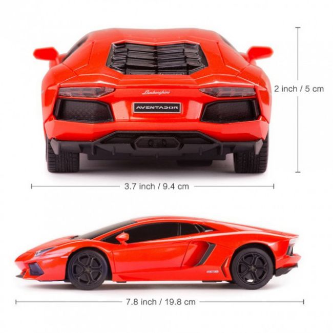 MASINA CU TELECOMANDA LAMBORGHINI AVENTADOR ROSU CU SCARA 1 LA 24 VIVRas46300_Rosu