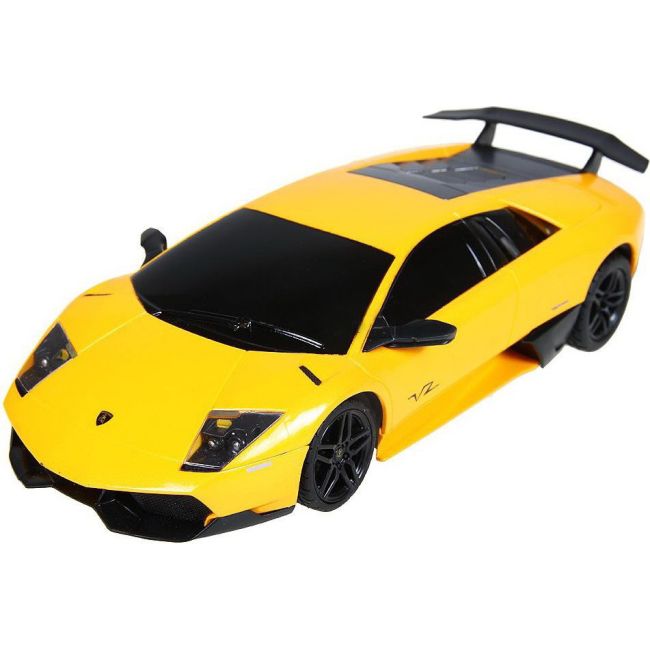 MASINA CU TELECOMANDA LAMBORGHINI MURCIELAGO LP670 GALBEN CU SCARA 1 LA 24 VIVRas39000_Galben