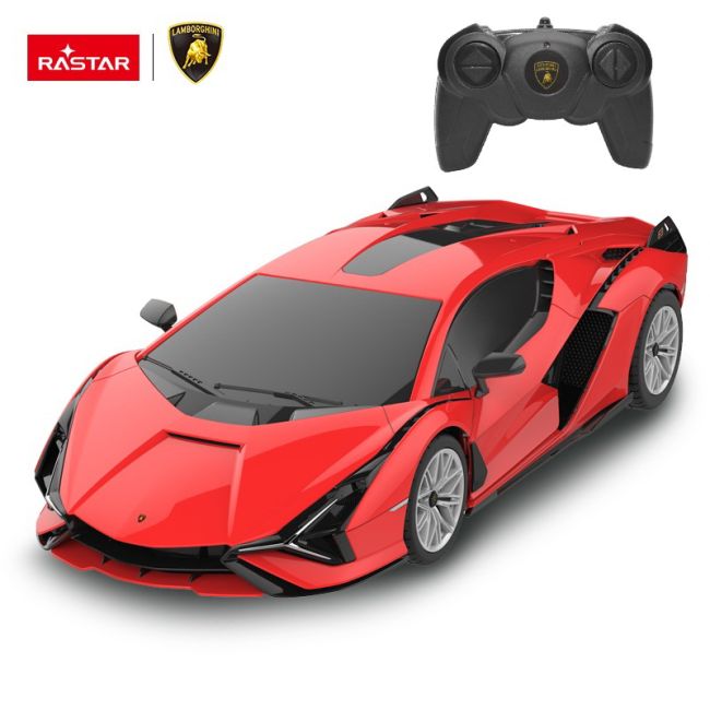 MASINA CU TELECOMANDA LAMBORGHINI SIAN ROSU CU SCARA 1 LA 24 VIVRas97800_Rosu