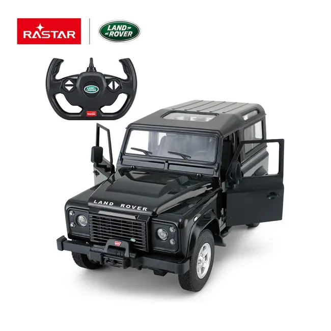 MASINA CU TELECOMANDA LAND ROVER DEFENDER NEGRU CU SCARA 1 LA 14 VIVRas78400_Negru