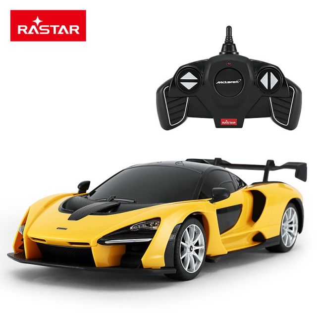 MASINA CU TELECOMANDA McLAREN SENNA GALBEN CU SCARA 1 LA 18 VIVRas96300_Galben