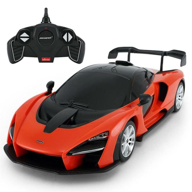 MASINA CU TELECOMANDA McLAREN SENNA PORTOCALIU CU SCARA 1 LA 18 VIVRas96300_Portocaliu