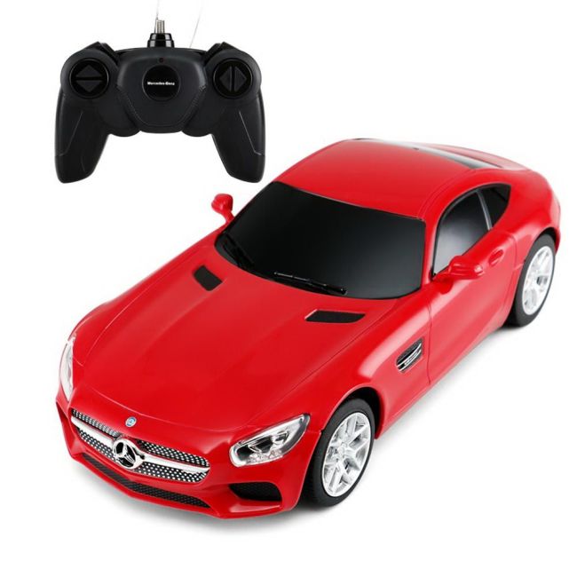 MASINA CU TELECOMANDA MERCEDES AMG GT ROSU CU SCARA 1 LA 24 VIVRas72100_Rosu