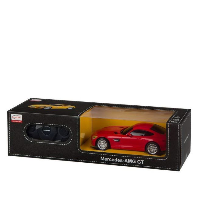 MASINA CU TELECOMANDA MERCEDES AMG GT ROSU CU SCARA 1 LA 24 VIVRas72100_Rosu