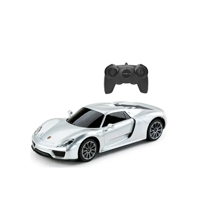 MASINA CU TELECOMANDA PORSCHE 918 SPYDER ARGINTIU CU SCARA 1 LA 24 VIVRas71400_Argintiu