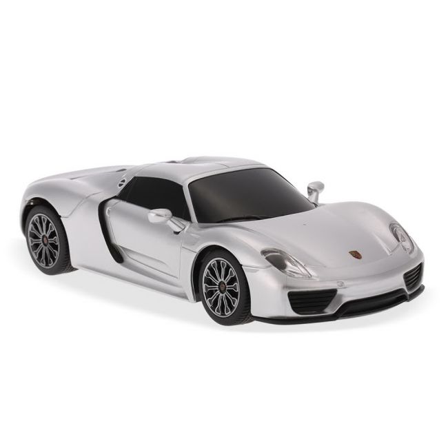 MASINA CU TELECOMANDA PORSCHE 918 SPYDER ARGINTIU CU SCARA 1 LA 24 VIVRas71400_Argintiu