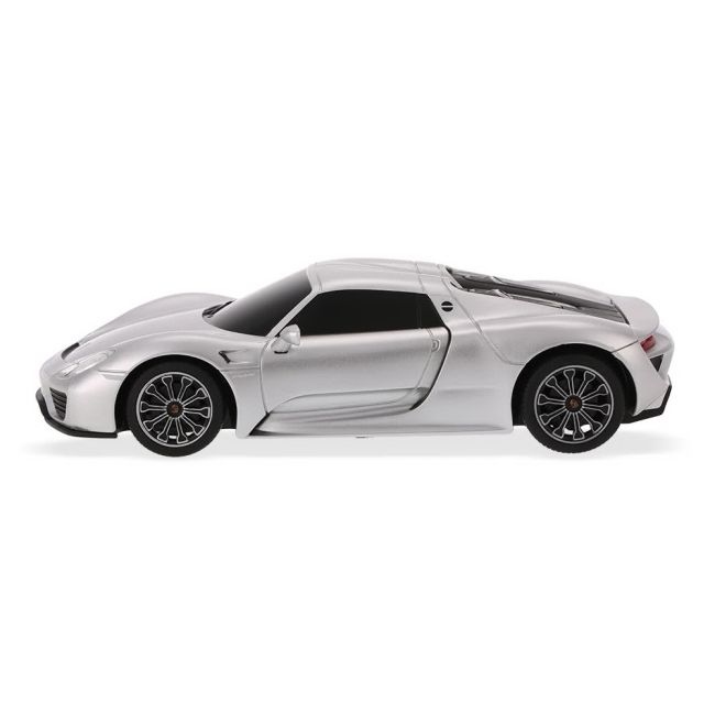 MASINA CU TELECOMANDA PORSCHE 918 SPYDER ARGINTIU CU SCARA 1 LA 24 VIVRas71400_Argintiu