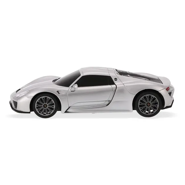 MASINA CU TELECOMANDA PORSCHE 918 SPYDER ARGINTIU CU SCARA 1 LA 24 VIVRas71400_Argintiu