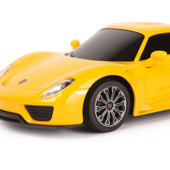 MASINA CU TELECOMANDA PORSCHE 918 SPYDER GALBEN CU SCARA 1 LA 24 VIVRas71400_Galben