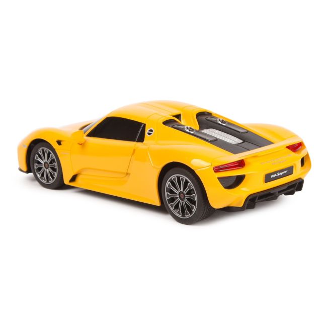 MASINA CU TELECOMANDA PORSCHE 918 SPYDER GALBEN CU SCARA 1 LA 24 VIVRas71400_Galben
