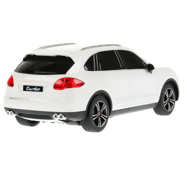 MASINA CU TELECOMANDA PORSCHE CAYENNE TURBO ALB CU SCARA 1 LA 24 VIVRas46100_Alb