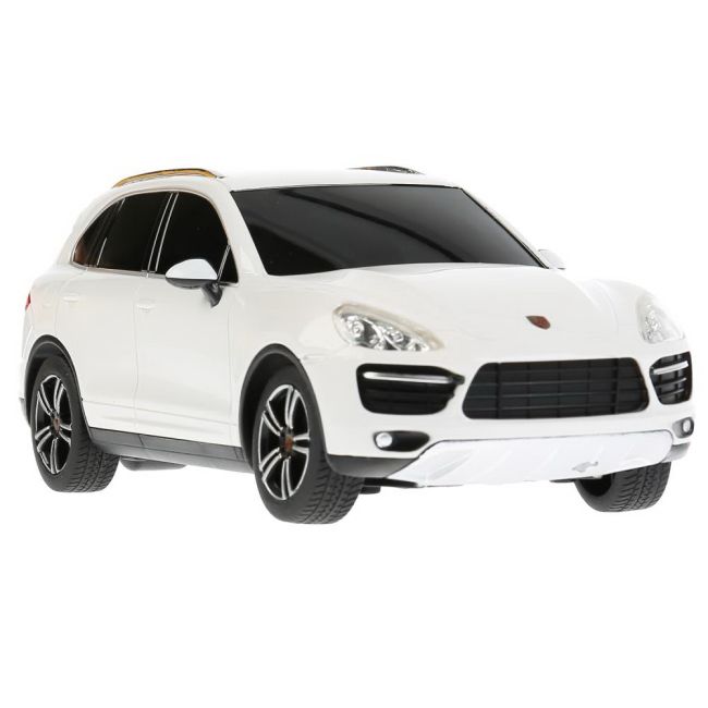 MASINA CU TELECOMANDA PORSCHE CAYENNE TURBO ALB CU SCARA 1 LA 24 VIVRas46100_Alb