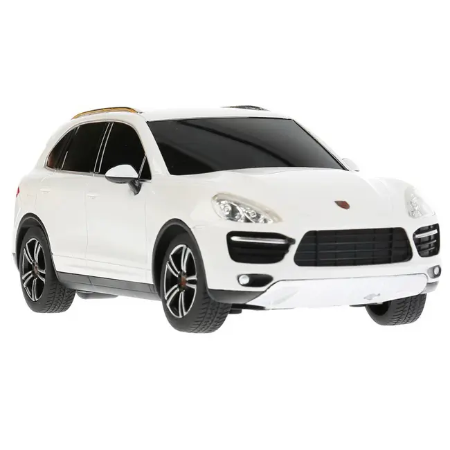 MASINA CU TELECOMANDA PORSCHE CAYENNE TURBO ALB CU SCARA 1 LA 24 VIVRas46100_Alb
