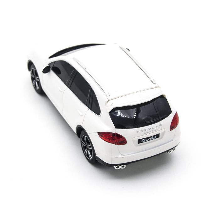 MASINA CU TELECOMANDA PORSCHE CAYENNE TURBO ALB CU SCARA 1 LA 24 VIVRas46100_Alb