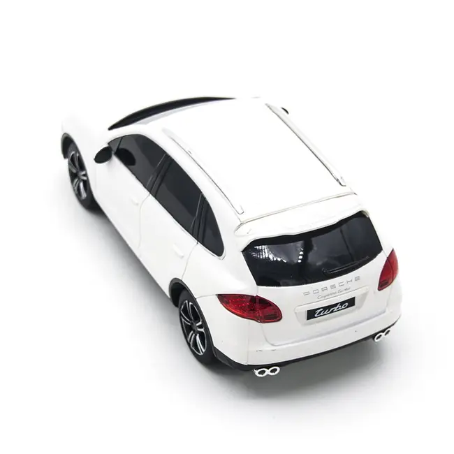 MASINA CU TELECOMANDA PORSCHE CAYENNE TURBO ALB CU SCARA 1 LA 24 VIVRas46100_Alb